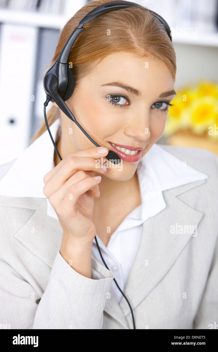 Business Woman in office Foto Stock