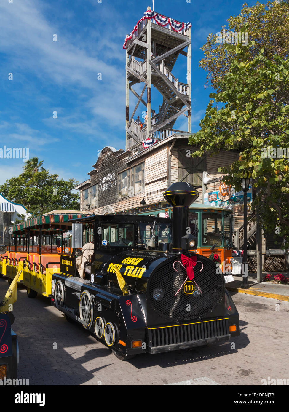 Tour in treno in Key West, Florida, Stati Uniti d'America Foto Stock