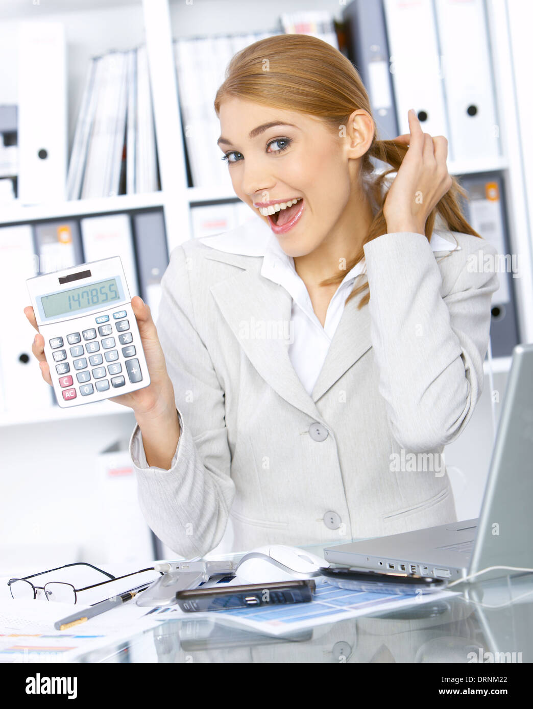 Business Woman in office Foto Stock
