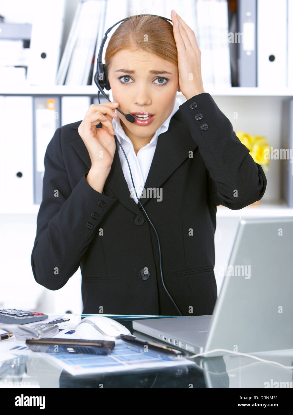Business Woman in office Foto Stock