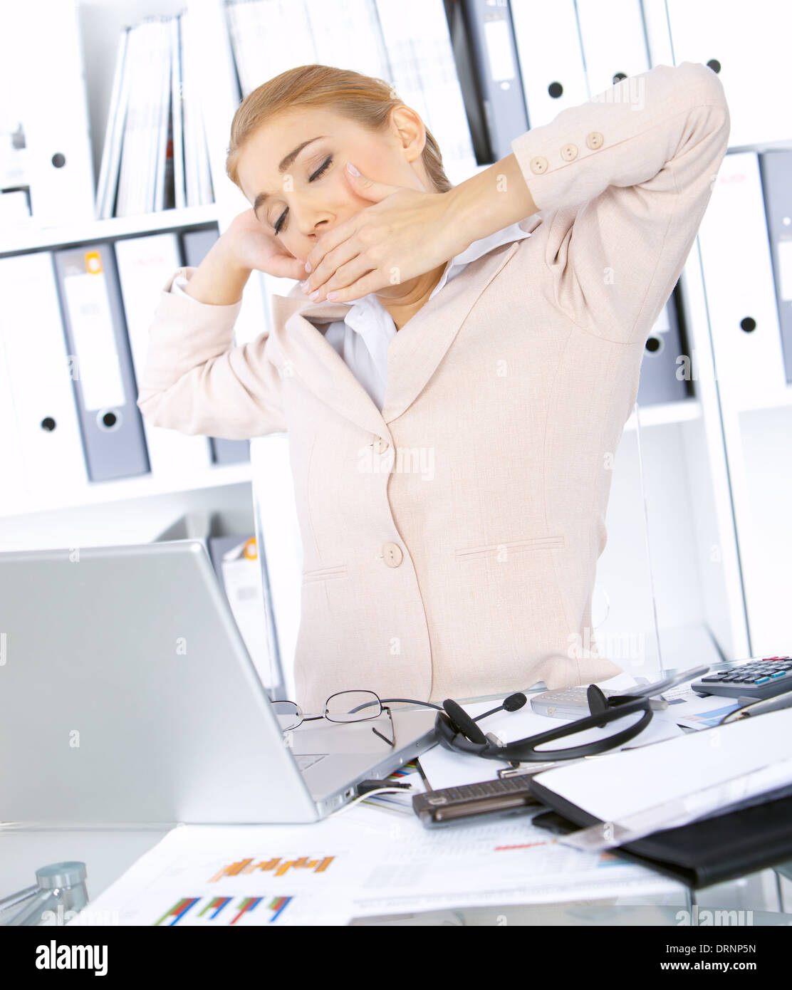 Business Woman in office Foto Stock