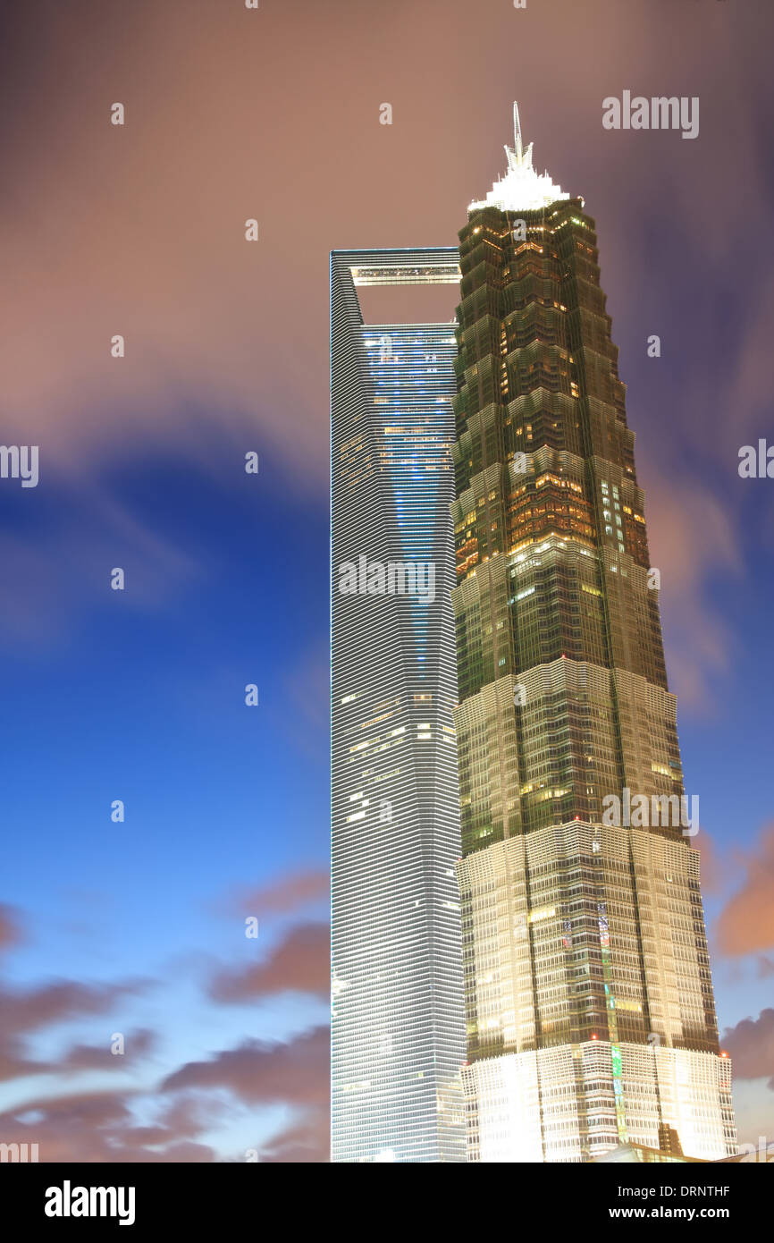 Grattacieli di Shanghai Foto Stock