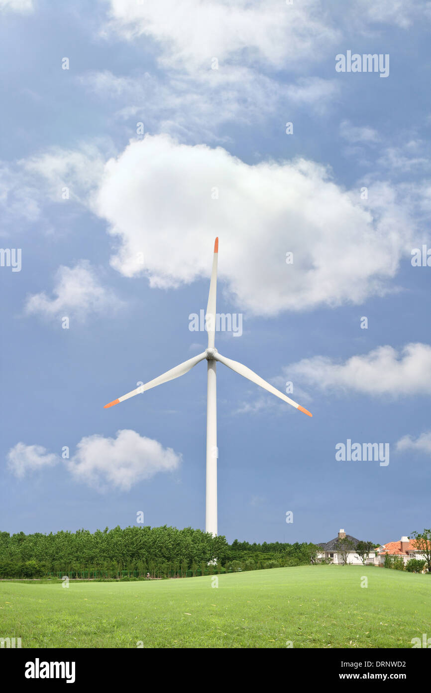 Pulire, energia eolica Foto Stock