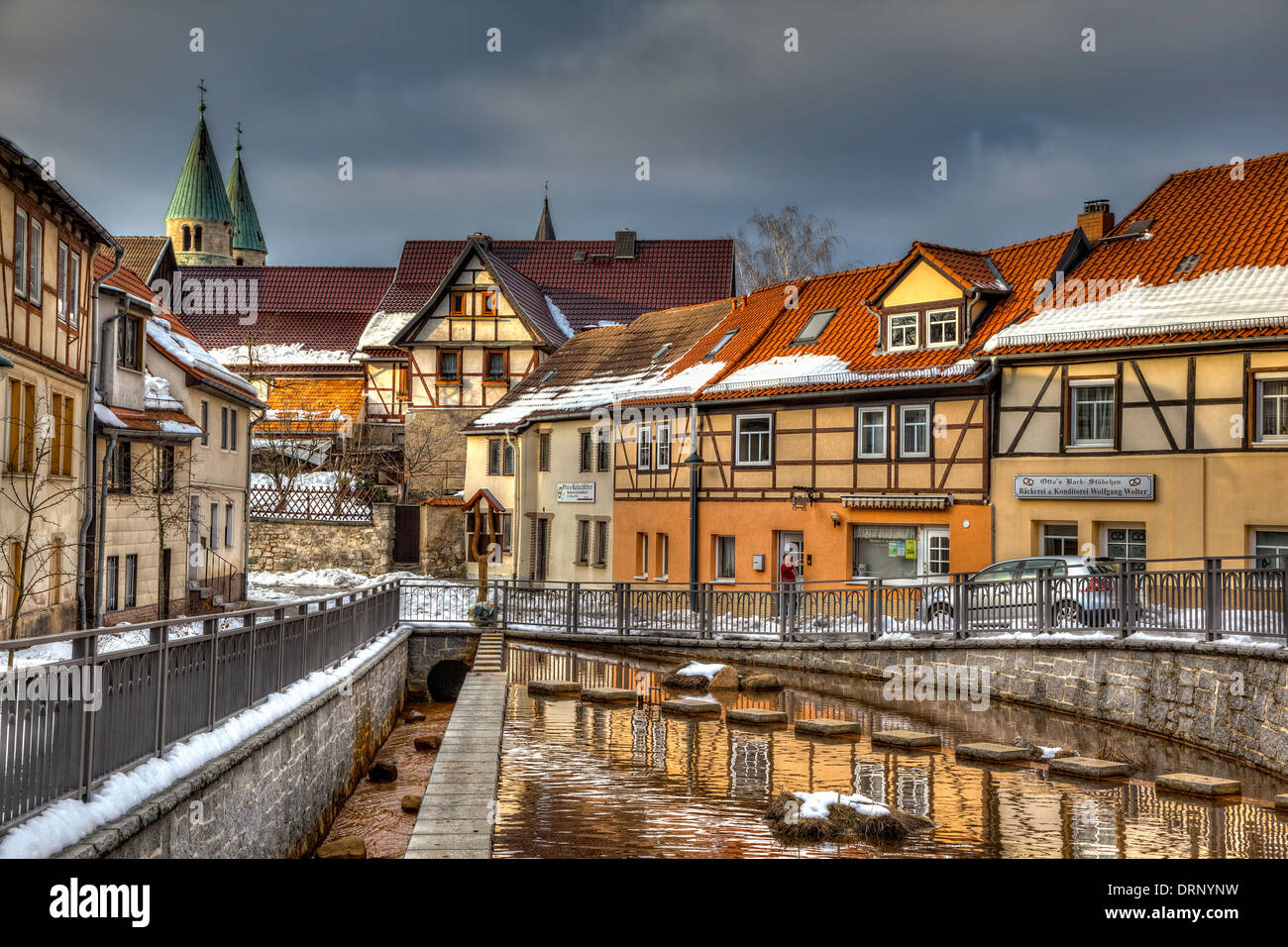 Gernrode, Quedlinburg, harz district, SASSONIA-ANHALT, Germania Foto Stock