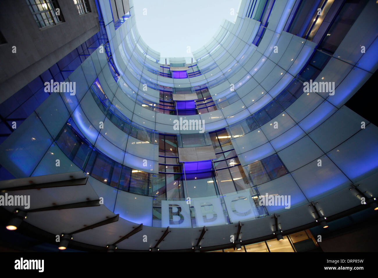 Una vista generale della BBC Broadcasting House Foto Stock
