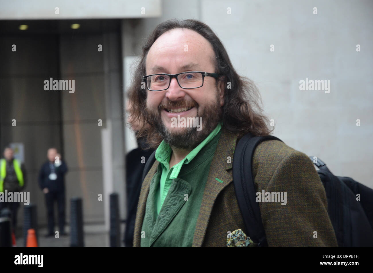Londra, Regno Unito. Il 30 gennaio 2014. Hairy Biker Dave Myers a BBC Radio Studios London 30/01/2014 Credit: JOHNNY ARMSTEAD/Alamy Live News Foto Stock