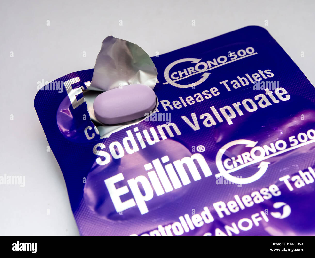 A Sodio Valproato Epilim Chrono 500 Pillola Il Pacchetto Con Una Pillola E Pronto Per Il Consumo Foto Stock Alamy
