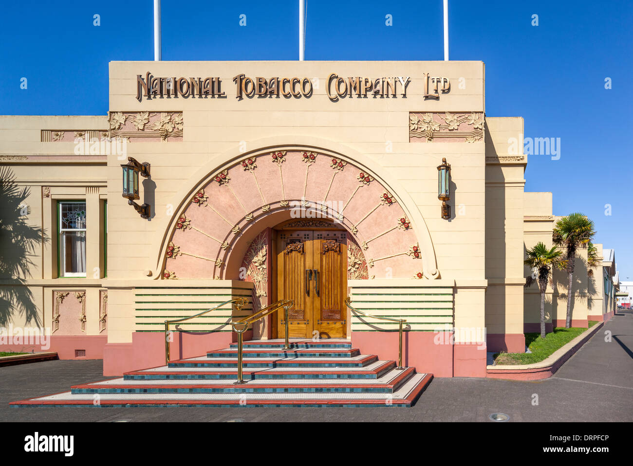 Napier Art Deco famoso National Tobacco Company edificio, ex Rothmans edificio. Ahuriri Napier, Nuova Zelanda Isola del nord Foto Stock