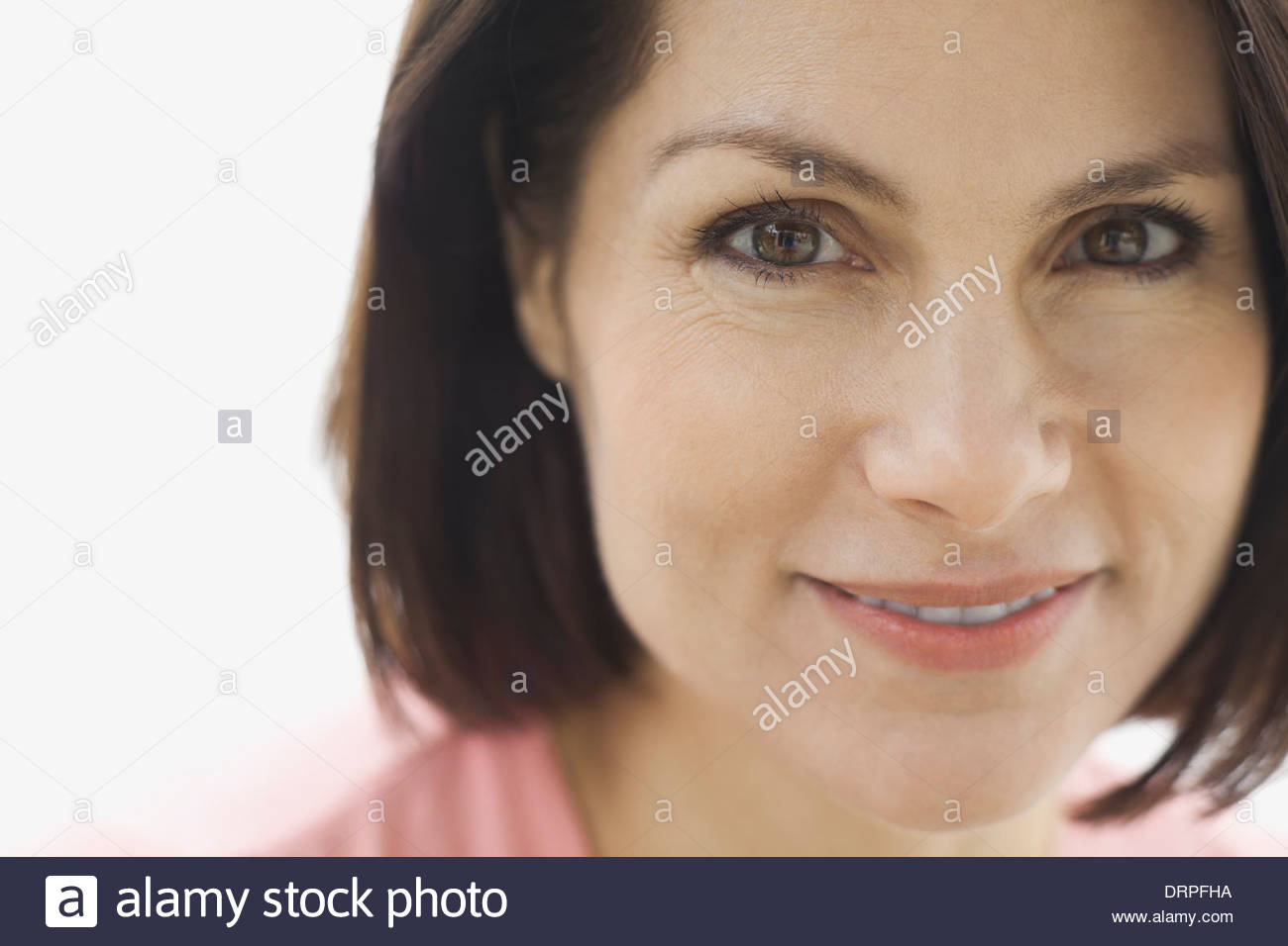 Close-up ritratto di donna fiducioso Foto Stock