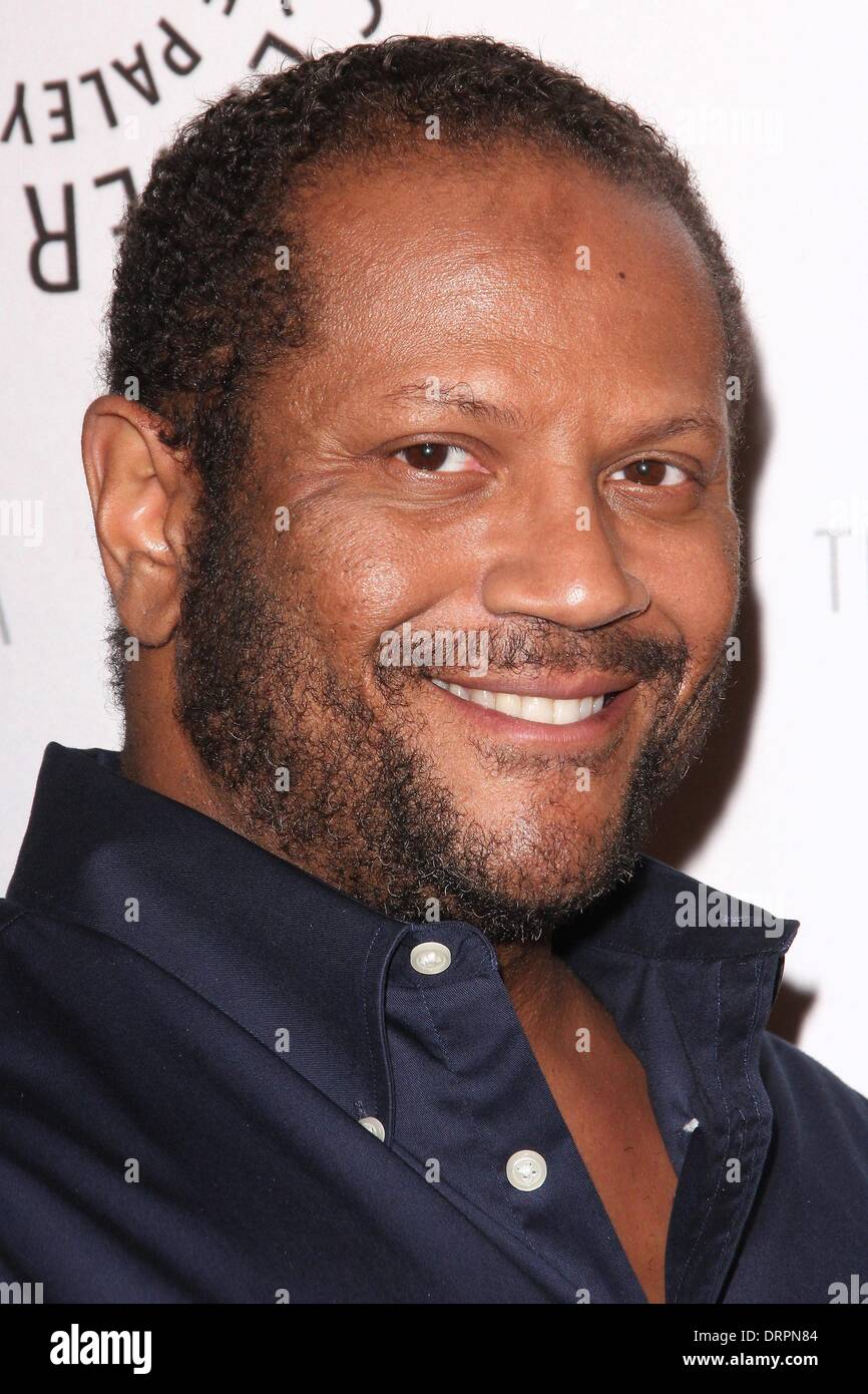 Los Angeles, California, USA. 30 gen 2014. James Tucker assiste ''Justice League''guerra'' Los Angeles Premiere su gennaio 30th, 2014 a Paley Centre for Media in Los Angeles, California, USA. Credito: TLeopold/Globe foto/ZUMAPRESS.com/Alamy Live News Foto Stock