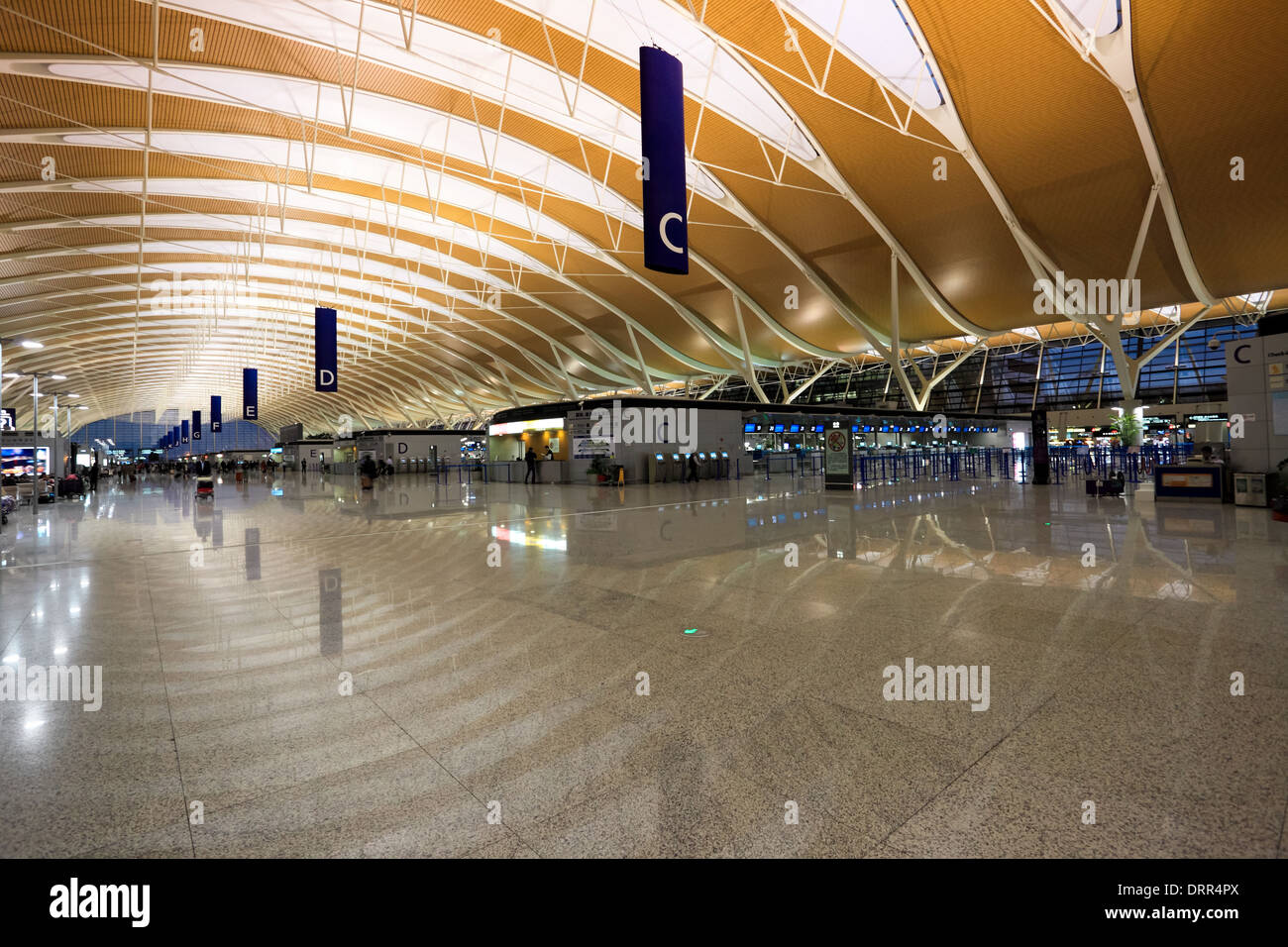 All'interno dell'aeroporto Foto Stock