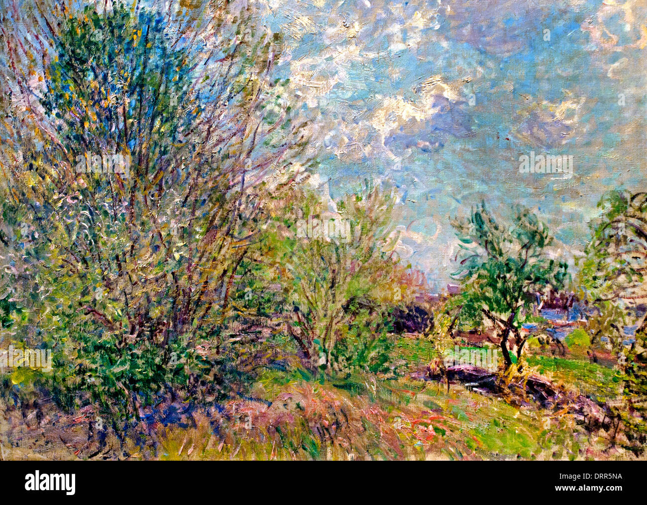 In corrispondenza del bordo del bosco 1885 Alfred Sisley 1839 - 1899 British / impressionista francese Francia Foto Stock