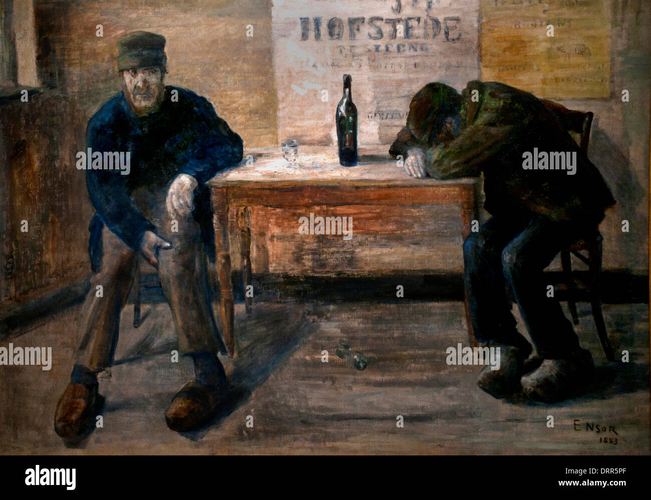 Gli ubriachi di James Ensor 1860-1949 Belgio belga Foto Stock