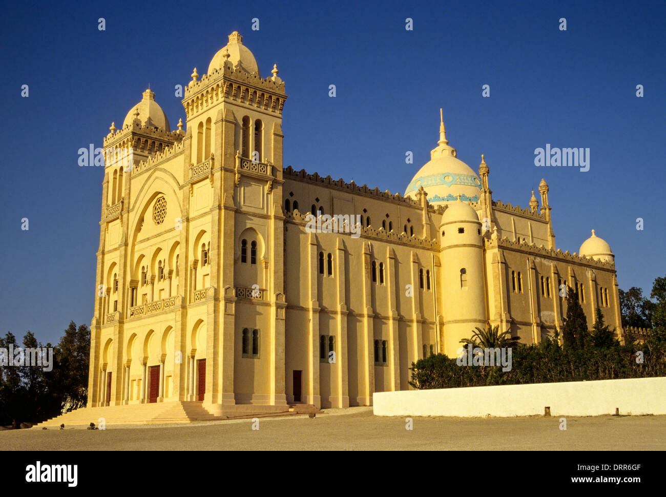 Cartagine, Tunisia. Cattedrale di San Cipriano e San Louis, Byrsa Hill. Foto Stock