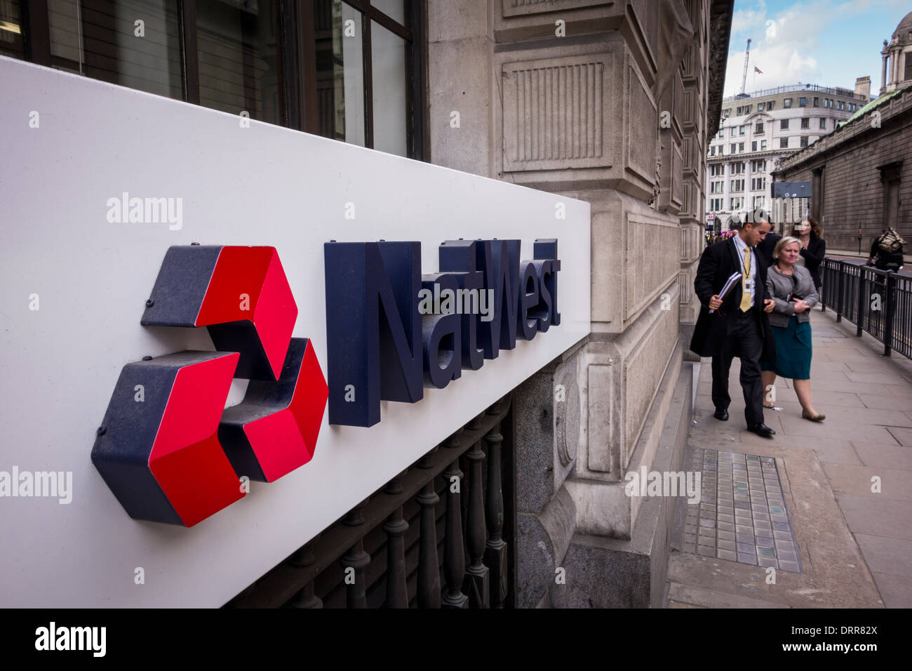 Natwest Bank segno, London, Regno Unito Foto Stock
