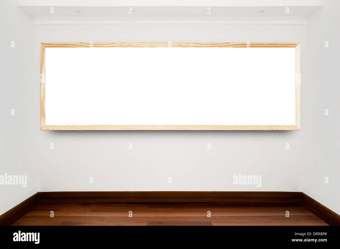 White intestazione vuota sulla parete Foto Stock