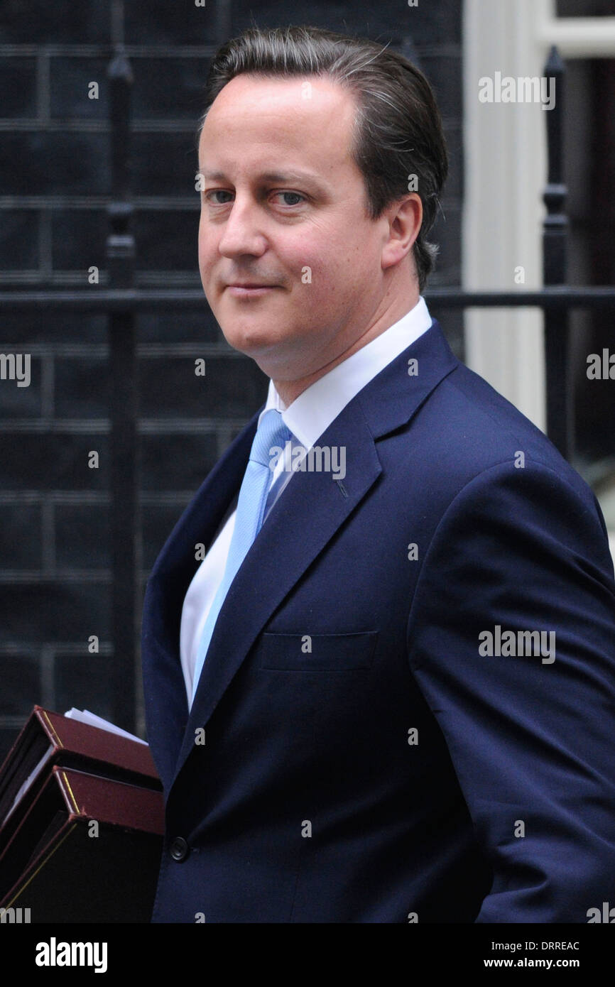 Primo Ministro britannico David Cameron Foto Stock