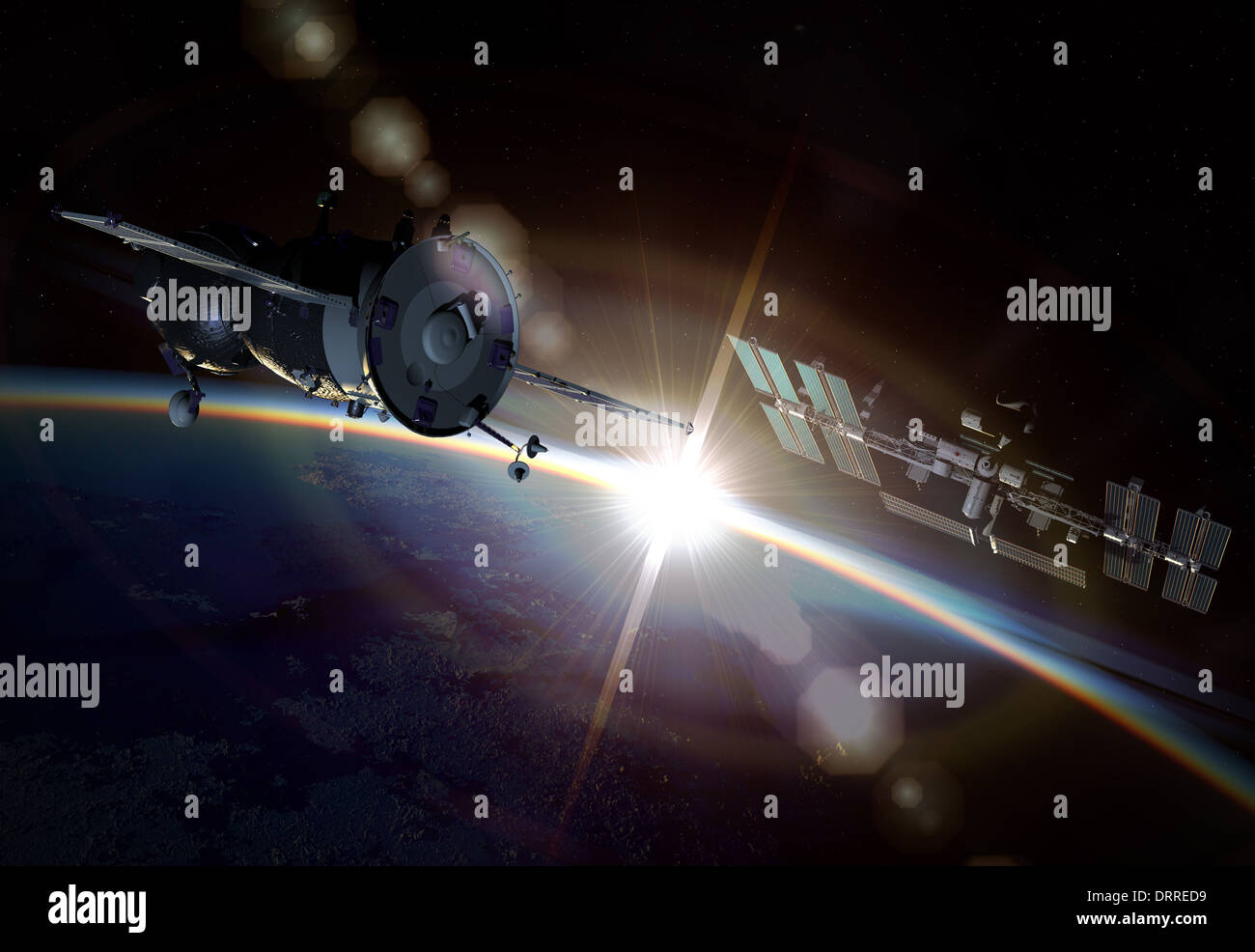 Manovra orbitale Foto Stock