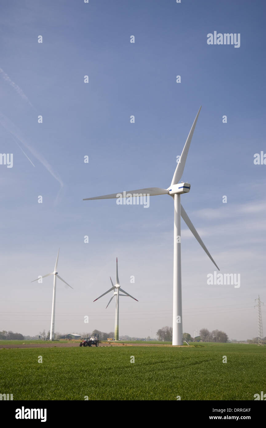 Energia eolica Foto Stock