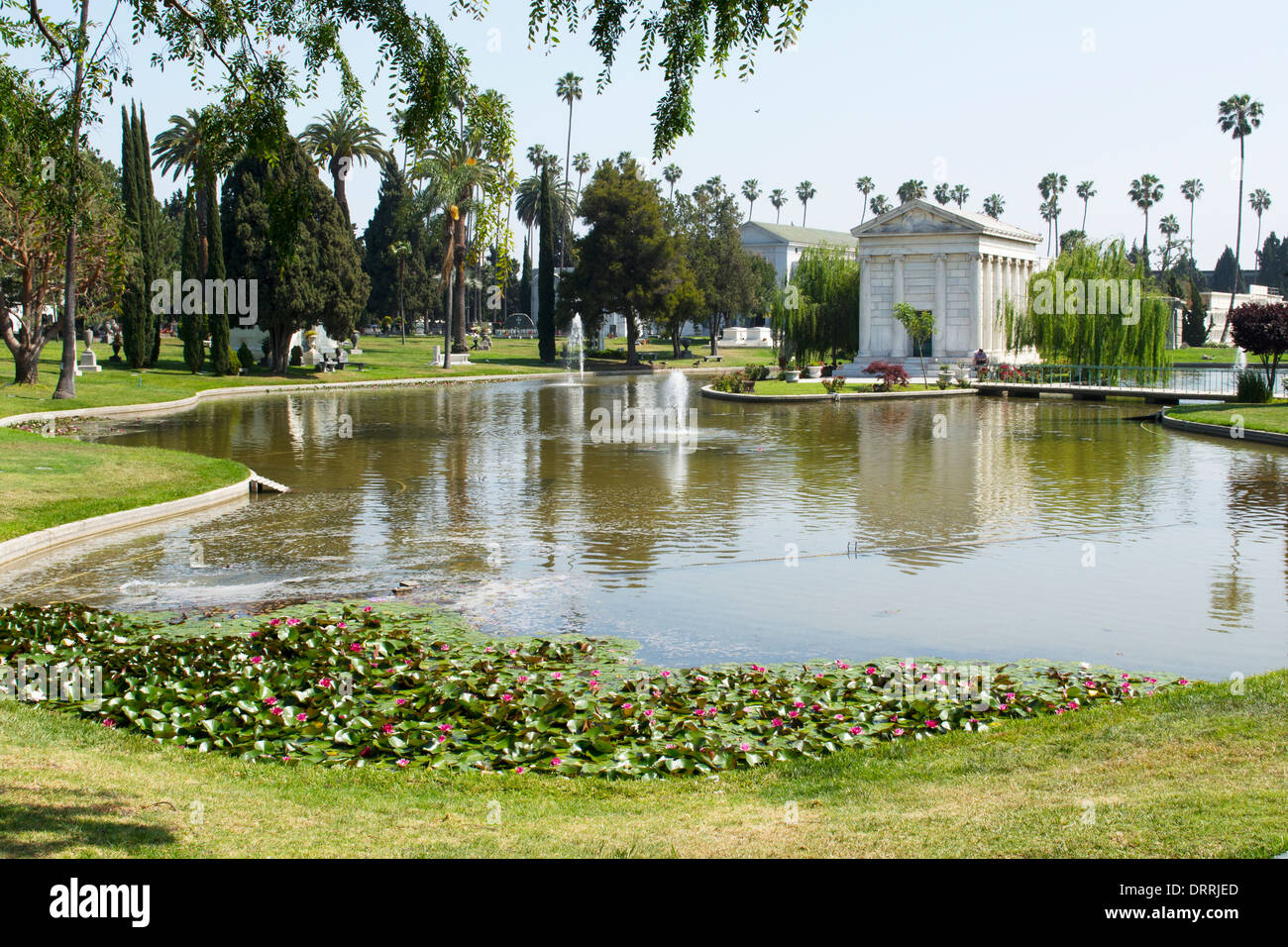 L'isola mausoleo di William Clark Jr in Hollywood Forever Cemetery Hollywood Los Angeles Stati Uniti d'America Foto Stock