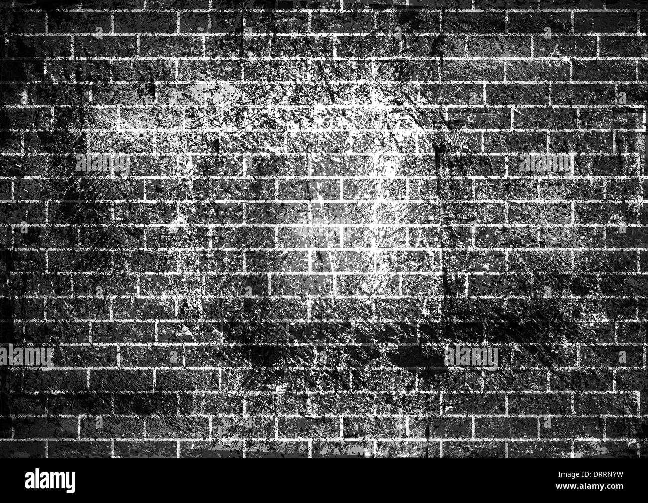 Illustrazione di un muro di mattoni sfondo Foto Stock