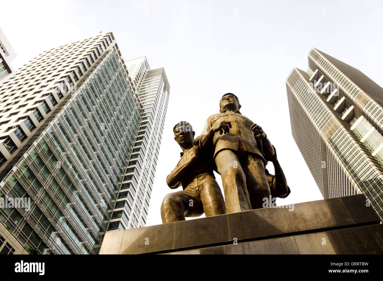 Ninoy Aquino monumento in Makati, Filippine Foto Stock