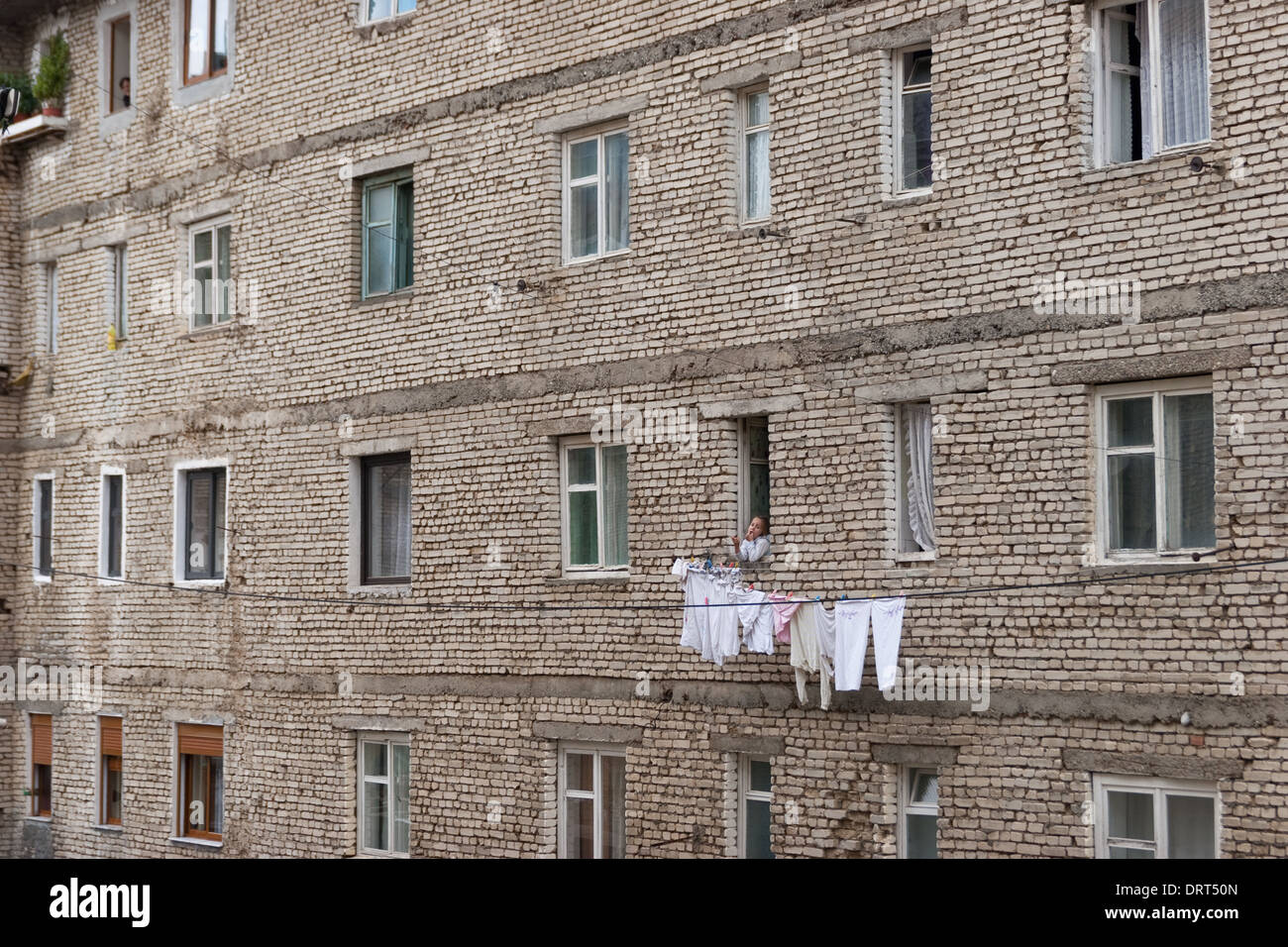 'I PALATI', case di vita del povero popolo albanese, Fushe Arrez, Albania Foto Stock