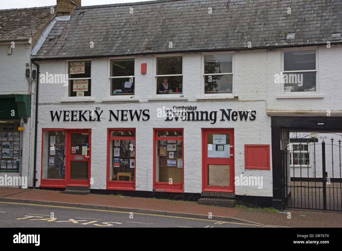 Uffici di Cambridge Evening News e notizie settimanali, Ely Foto Stock
