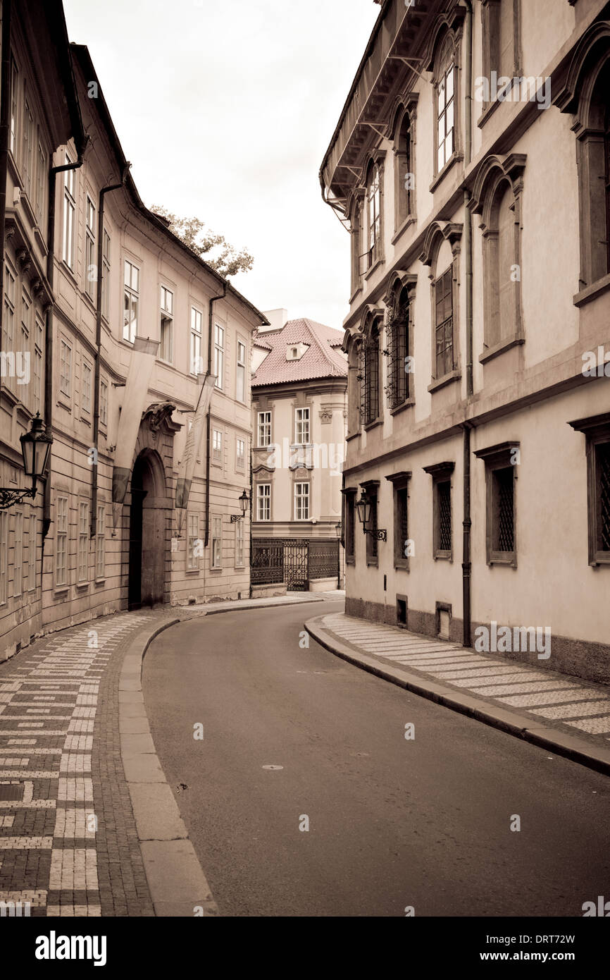 Prague Old Town street Foto Stock