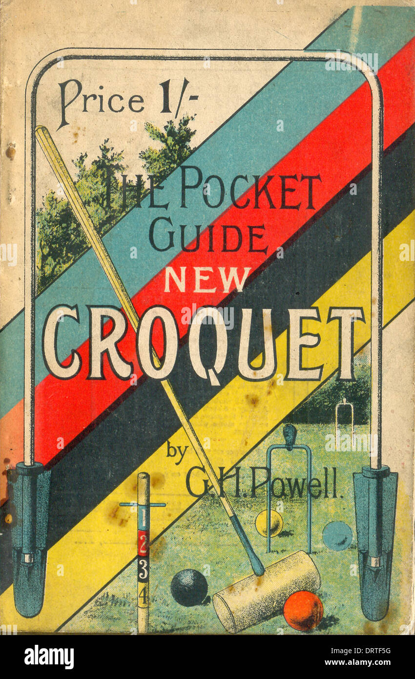 Coperchio per la Guida tascabile per croquet Foto Stock