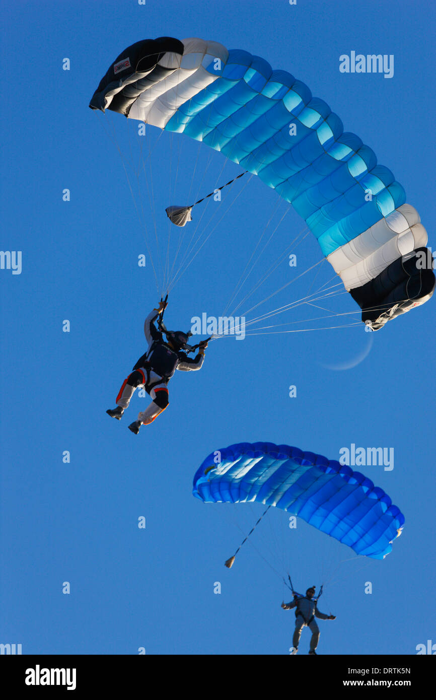 Paracadutisti. Foto Stock