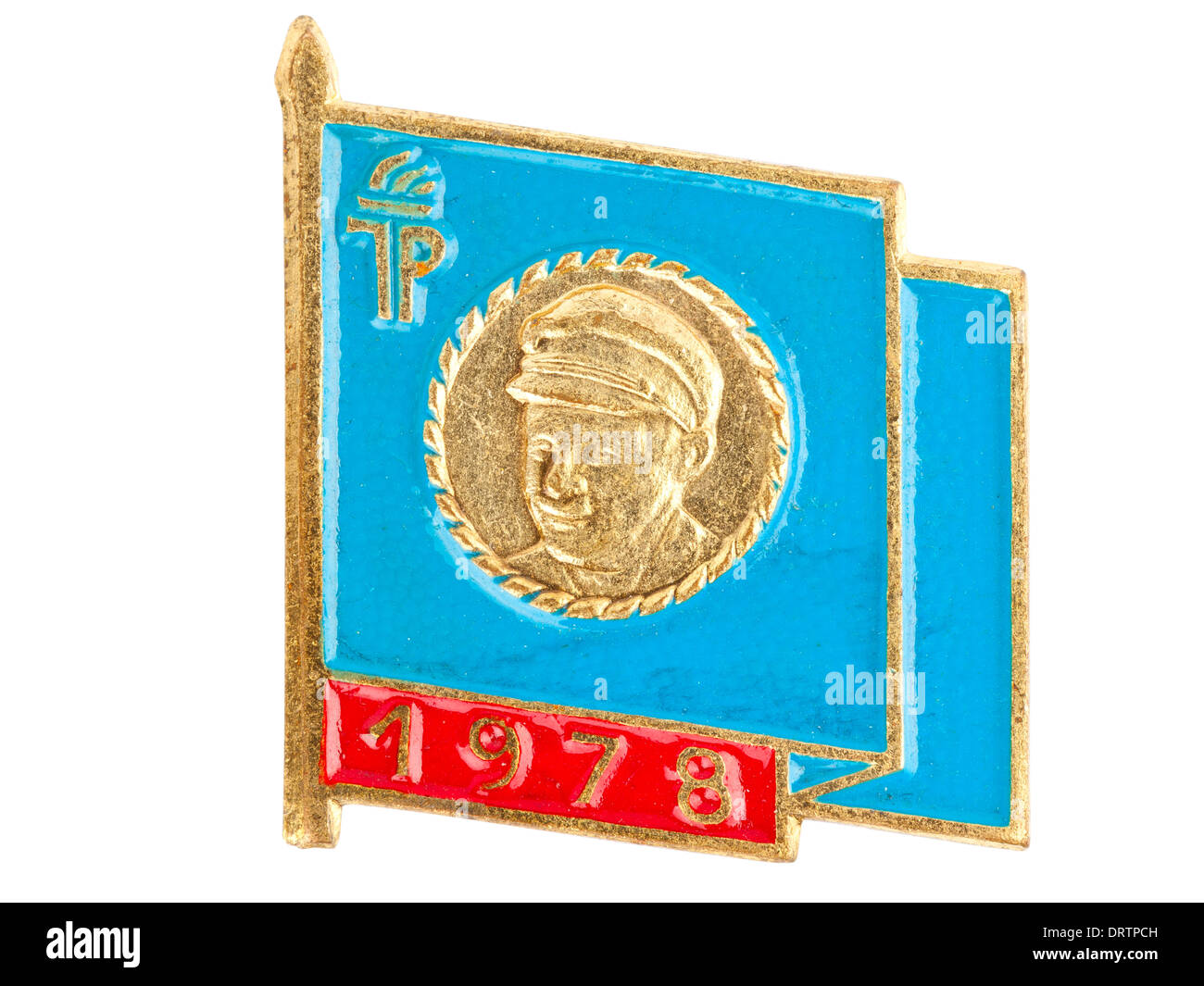 Repubblica democratica tedesca (DDR) Il gruppo giovanile (Junge Pioniere) badge - 1978 Foto Stock Repubblica democratica tedesca (DDR) Il gruppo giovanile (Junge Pioniere) badge - 1978 Foto Stock