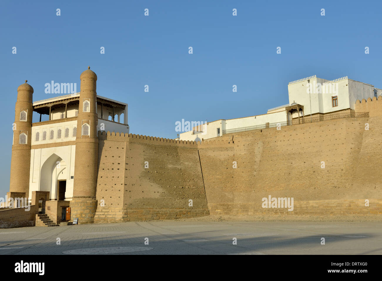 Ingresso alla fortezza Ark, Bukhara, Uzbekistan Foto Stock