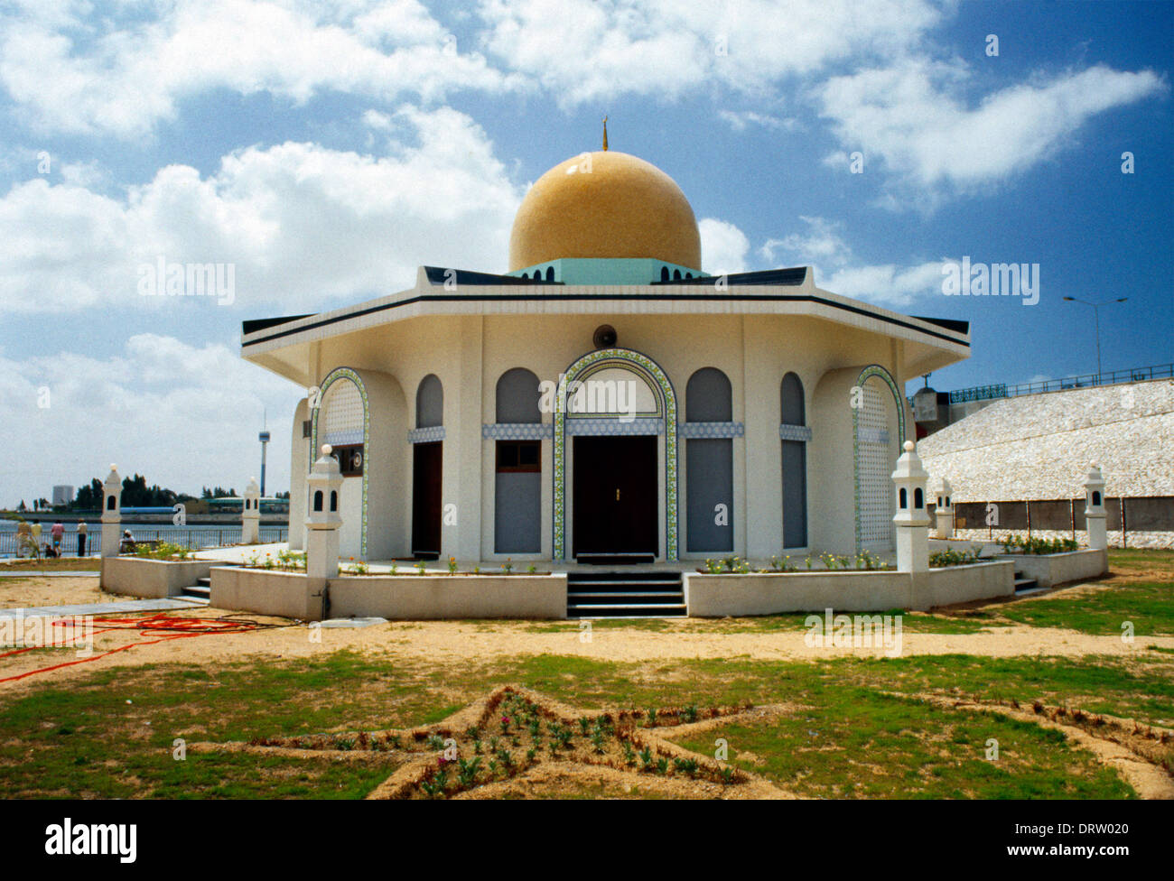 Sharjah Emirati Arabi Uniti Nuova Moschea vicino al Souk Foto Stock