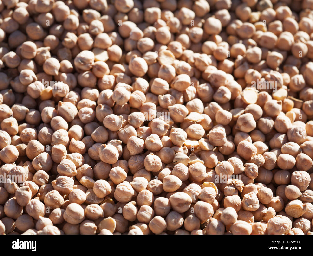 Ceci secchi in un mercato degli agricoltori Foto Stock
