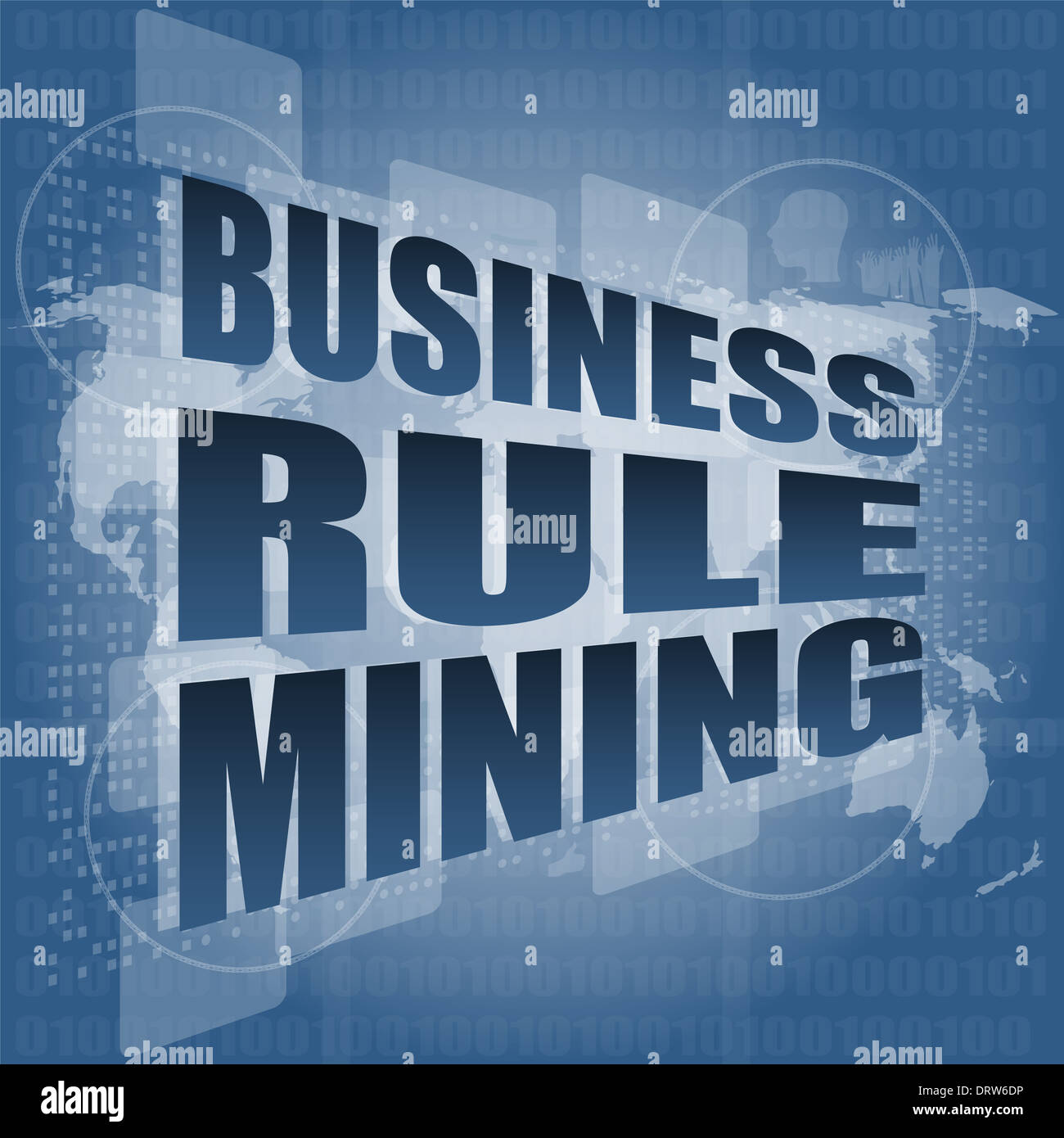 Regola di business interfaccia di data mining tecnologia hi Foto Stock