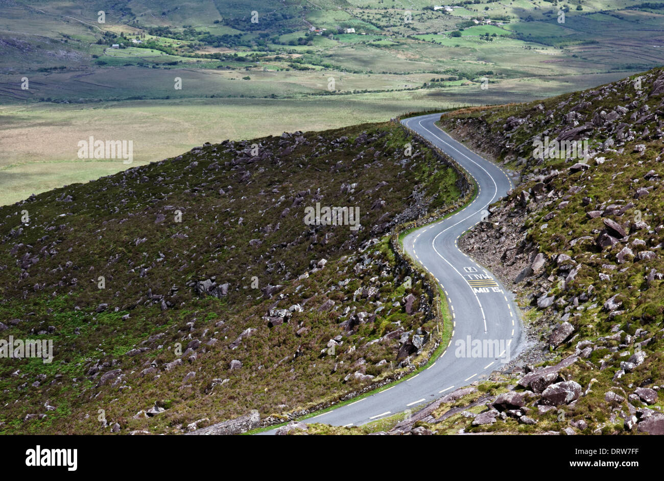 Il Conor Pass nella Contea di Kerry, Irlanda Foto Stock