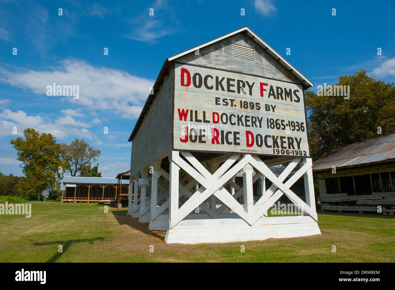 Stati Uniti Mississippi MS perdere la Dockery Farms luogo di nascita del blues Robert Johnson Delta crocevia trail Foto Stock