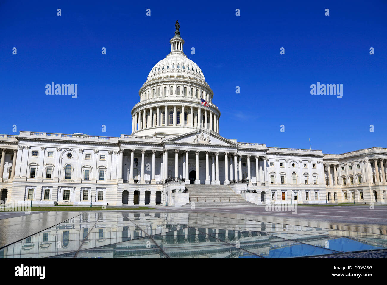 Il palazzo del Campidoglio a Washington DC. Foto Stock