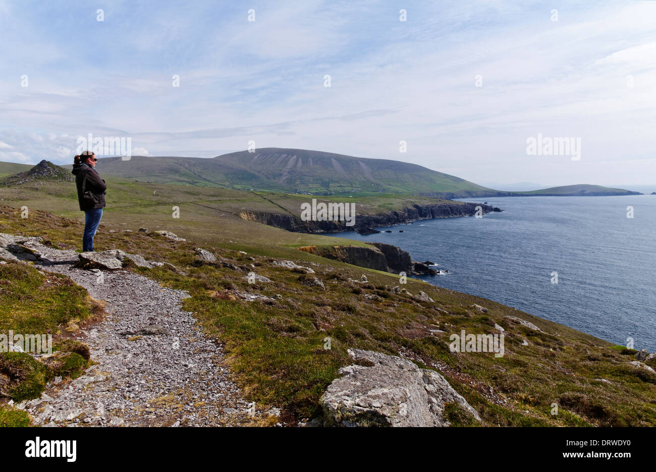 La costa della penisola di Dingle nella Contea di Kerry, Irlanda Foto Stock