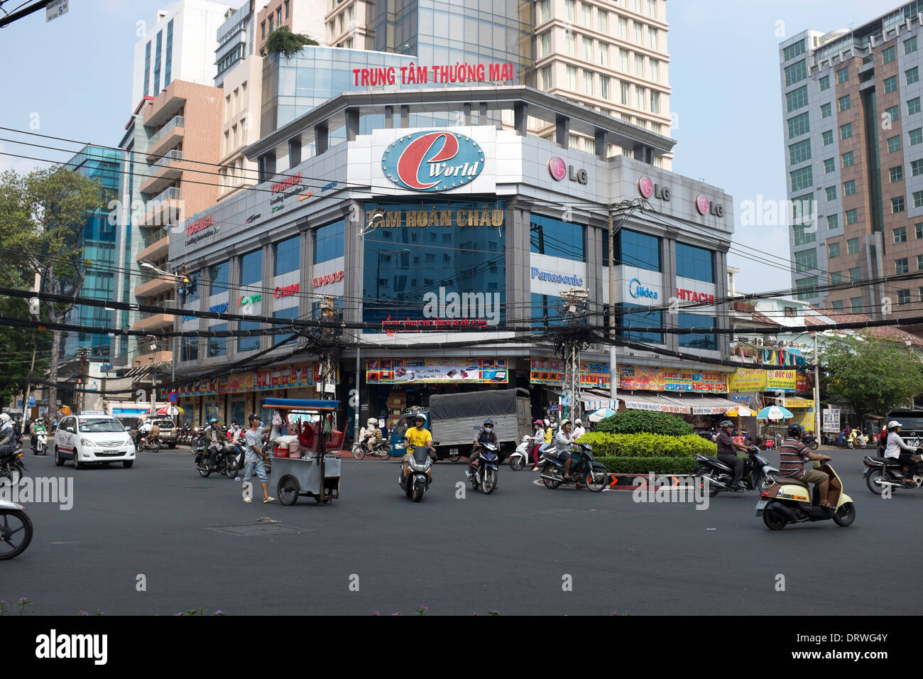 E Mondo Tech Mall Città di Ho Chi Minh Foto Stock