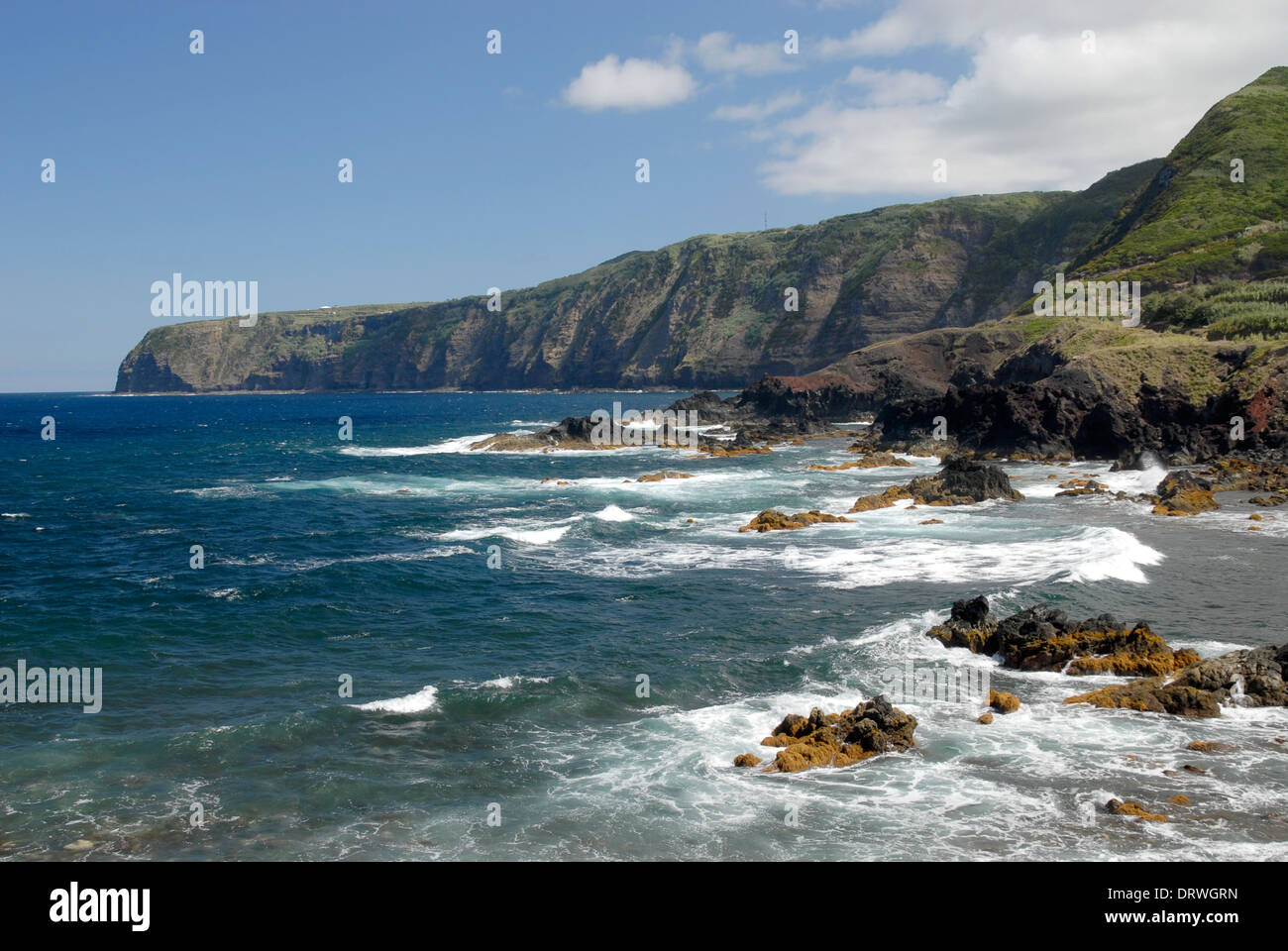 Costa settentrionale, isola Sao Miguel, Azzorre Foto Stock