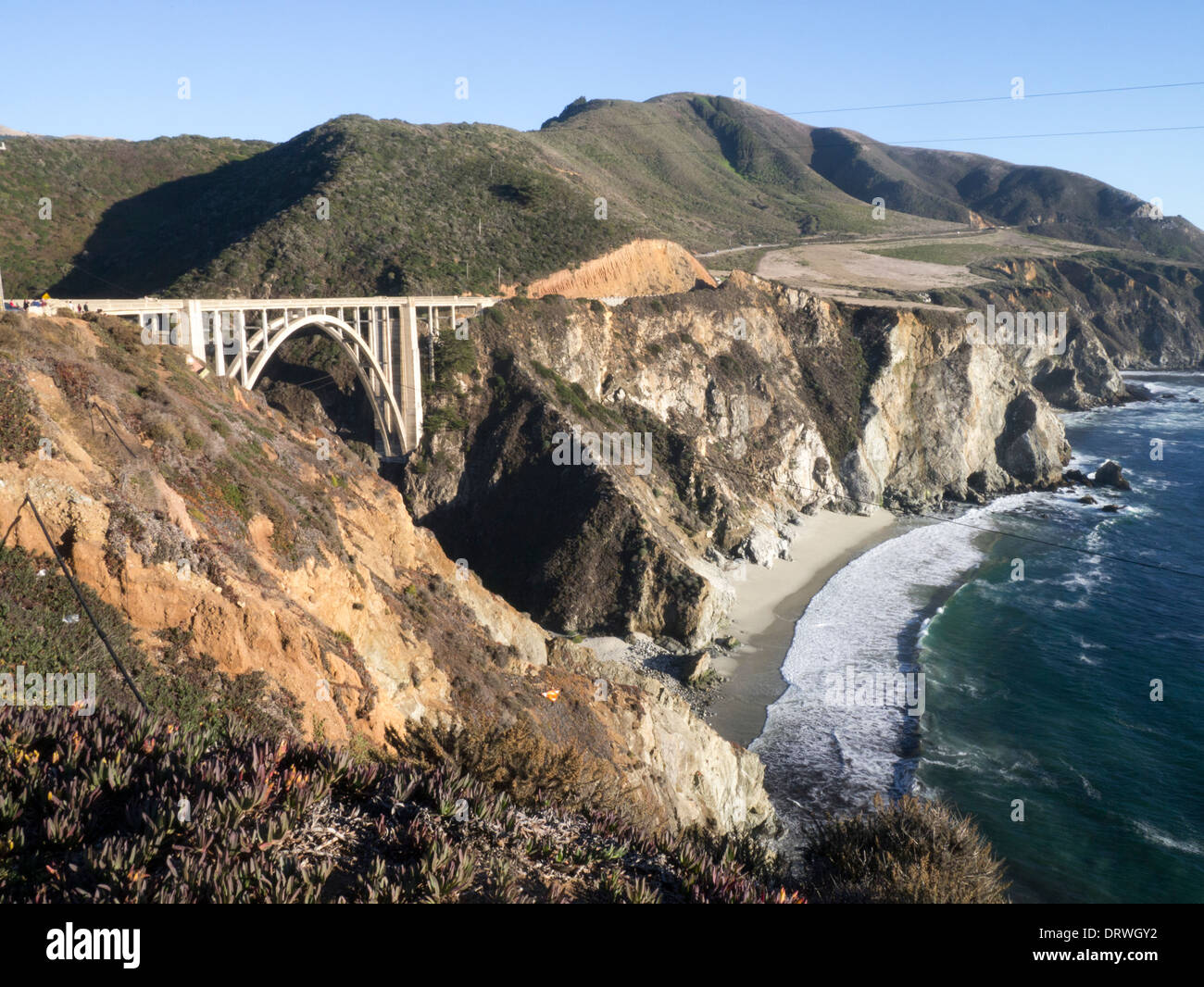 Bixby ponte sulla California autostrada costiera USA Foto Stock