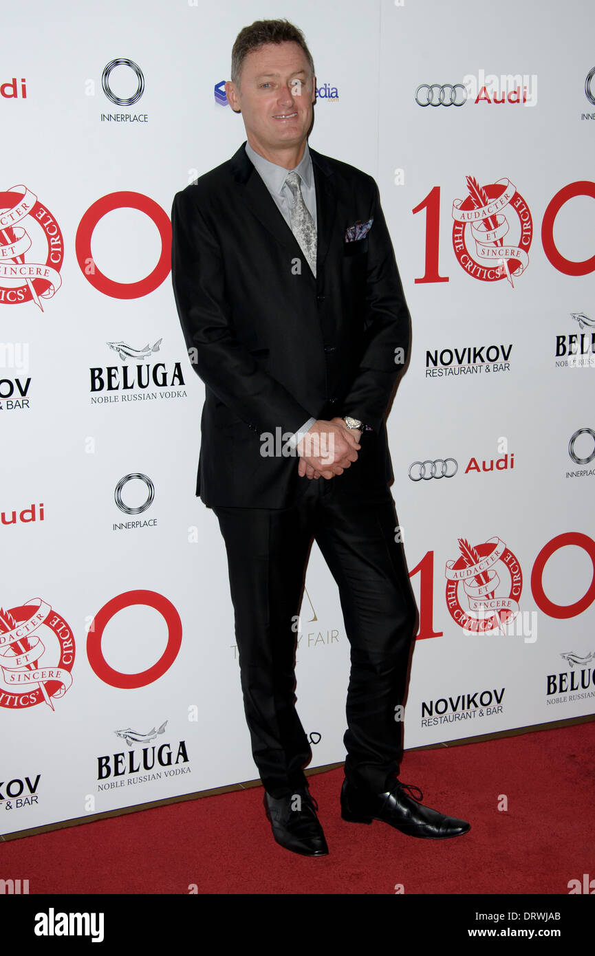 Jeff Papa arriva per il London Critics Circle Awards, a Londra. Foto Stock