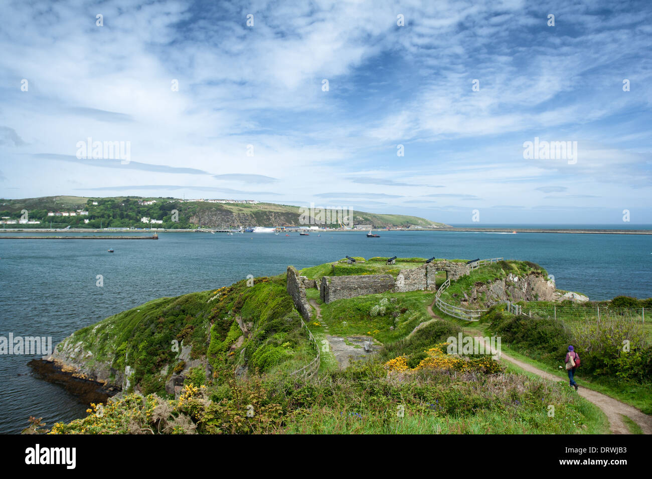 Fishguard Fortino Napoleonico Foto Stock