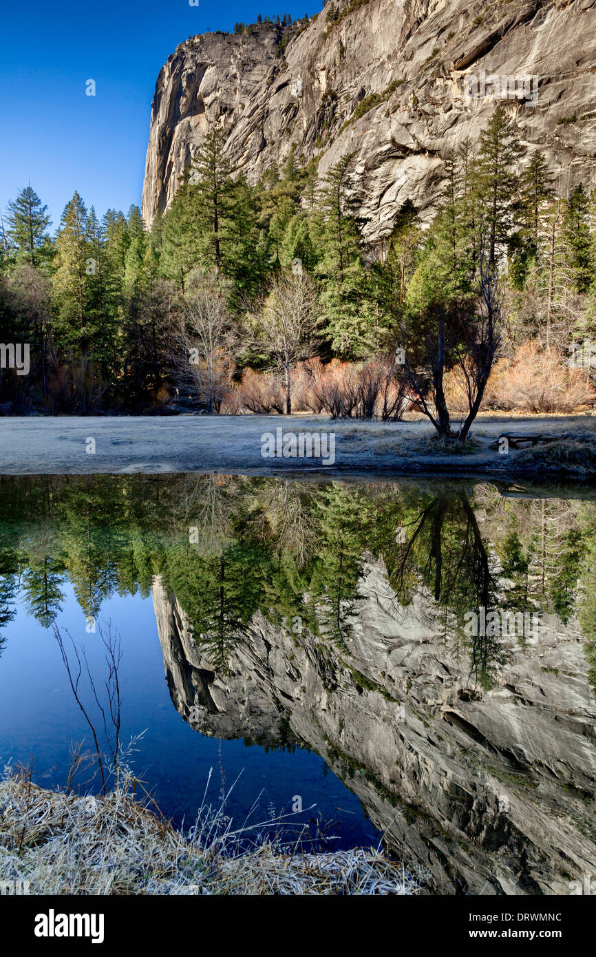 Mirror Lake, il Parco Nazionale di Yosemite Foto Stock