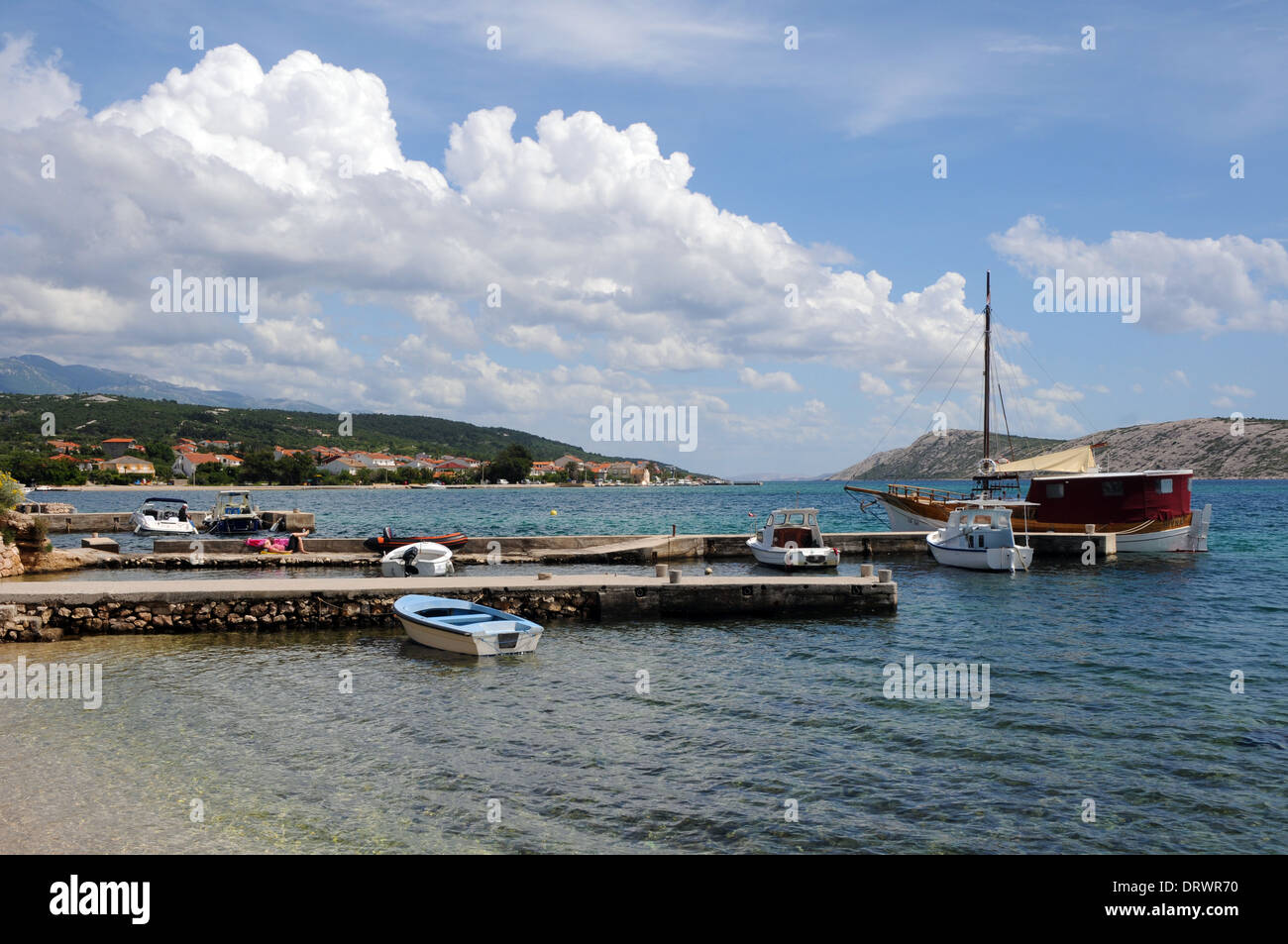 Barbat ,isola di Rab, Croazia Foto Stock