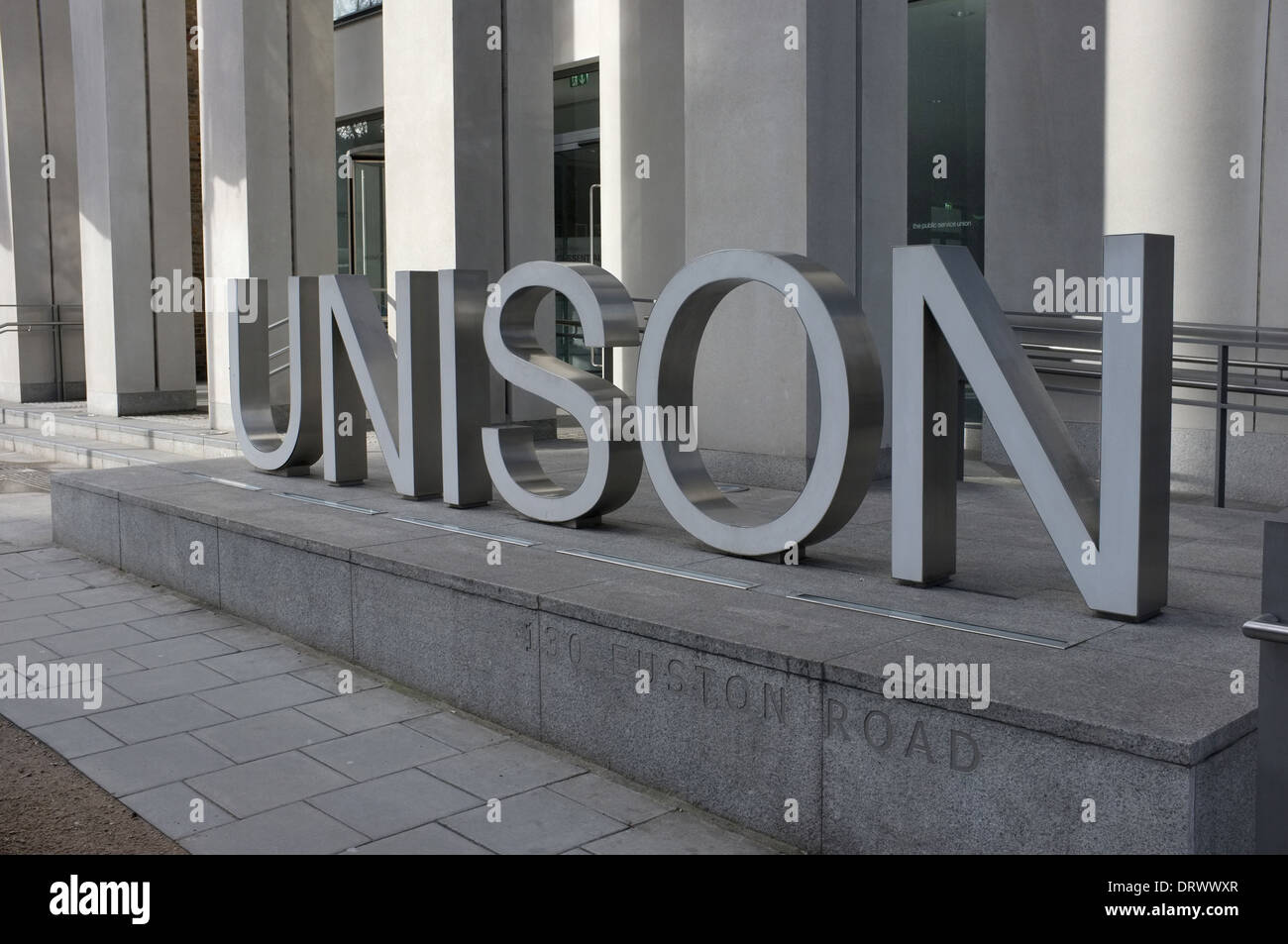 Unison sindacato sede euston road London NW1 uk 2014 Foto Stock