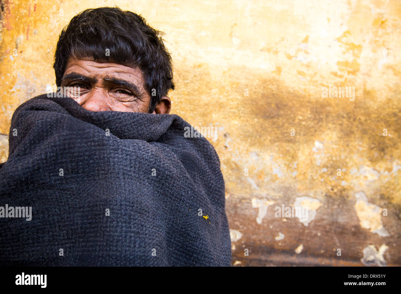 L uomo nella Vecchia Delhi, India Foto Stock