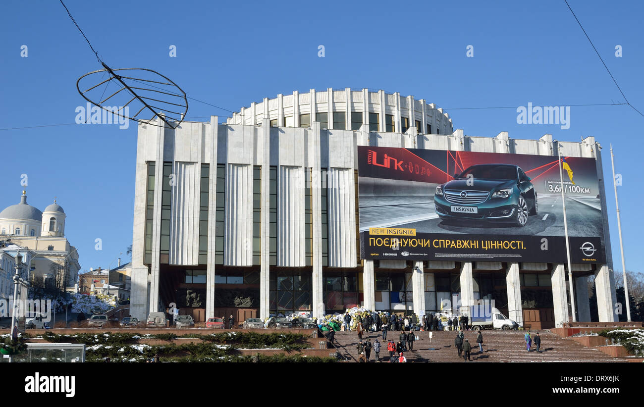 Continua la protesta di massa nella capitale ucraina Foto Stock